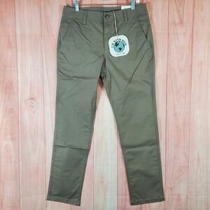 Toad&Co Mission Ridge Pants Mens 32 X 32 Tan Cotton Slash Pocket Pull On Outdoor